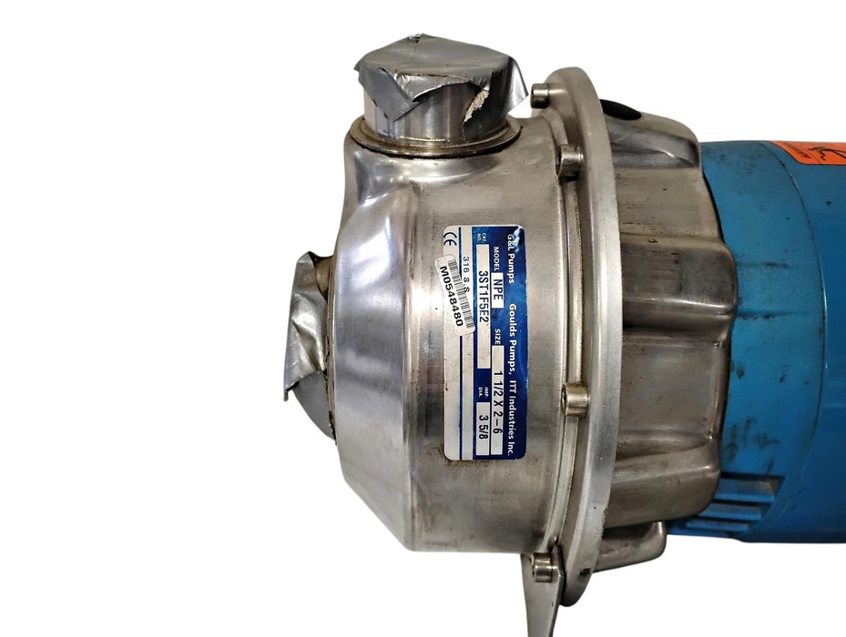 Goulds Pumps 3ST1F5E2 208-230/460 V 1.5 HP 3450 RPM 150 GPM SS Centrifugal Pump