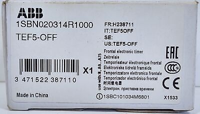 ABB 1SBN020314R1000 TEF5-OFF Delay Off Frontal Electronic Timer