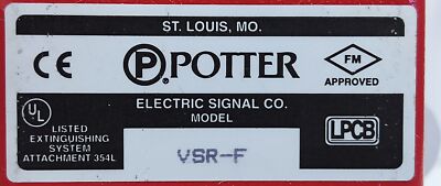 Potter VSR-F-4 VSR-4 1113004 4 in Vane Type Waterflow Alarm Switch