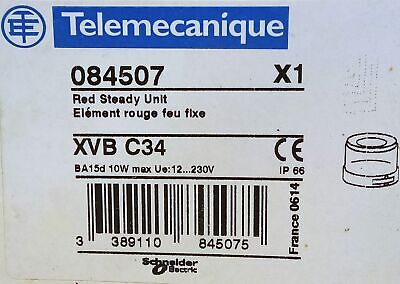 Telemecanique XVB-C34 12...230V 10W Red Steady Stacklight No bulb