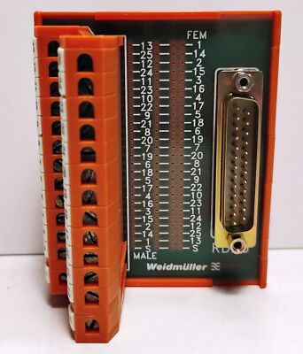 Weidm√ºller 910648 RD-25APJS 25 Pin SUB D Connector