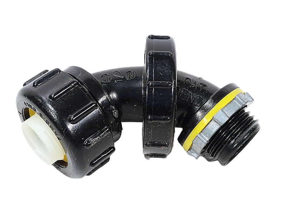 Arlington NMLT5090BL PVC Zero-90 Liquid Tight Flexible Conduit Fittings