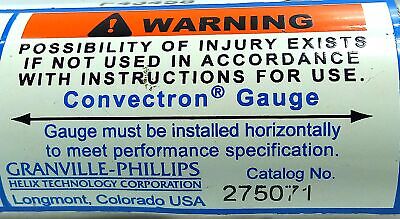 Granville-Phillips 275071 Convectron® Gauge Vacuum Pressure Sensor