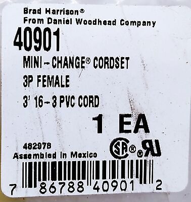 Woodhead 40901 PLC Cable