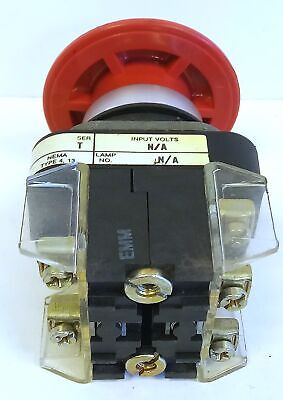 Allen-Bradley 800T-FXA5 Series T Red Mushroom Head Push/Pull Pushbutton