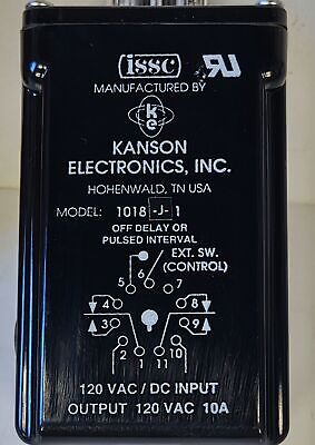 ISSC 1018-J-1 120VAC 50/60Hz 10 A Adjustable Solid State Time Delay Relay