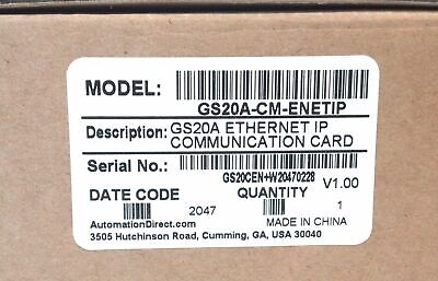 AutomationDirect GS20A-CM-ENETIP DURApulse GS20 EtherNet / Modbus Comm. Module