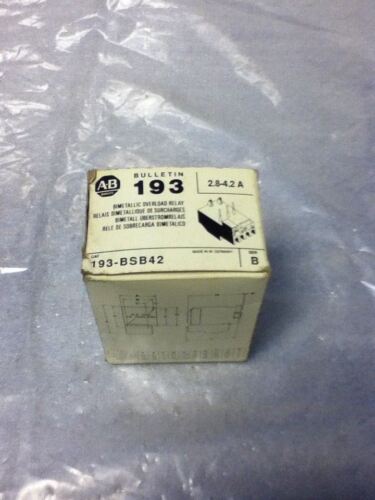Allen-Bradley 193-BSB-42 SERIES B OVERLOAD RELAY