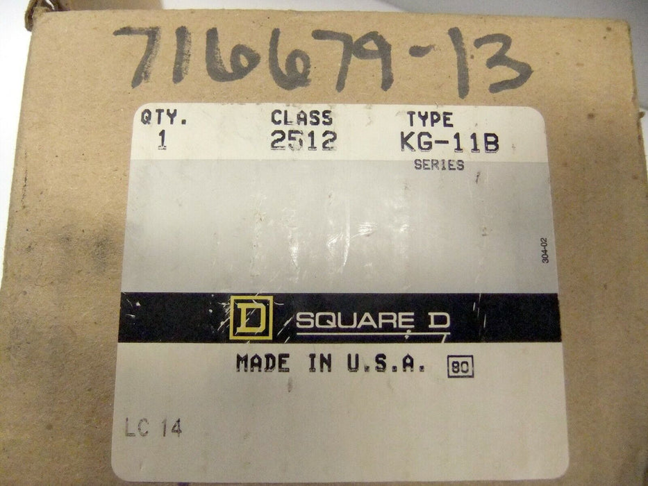 Square D Manual Starter 2512-KG-11B