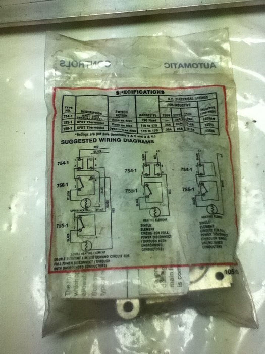 White Rodgers 755-1 Thermostat