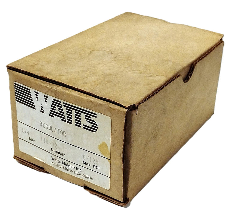 Watts Fluidair 118-02 118-O2 0-125 psi Air Pressure Regulator
