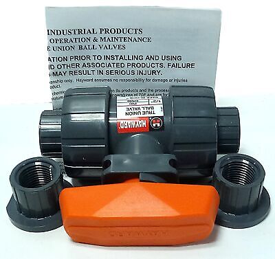 Hayward TB1050STE PVC 1/2 in 0.5" True Union Ball Valve w/ EPDM Seal