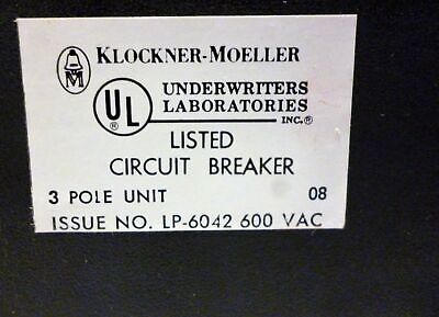 Klockner-Moeller NZM6B-63/ZM6A-50-800-NA Circuit Breaker