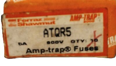 Ferraz Shawmut ATQR5 600 V AC 5 A Amp-Trap Time Delay Fuse - Lot of 4