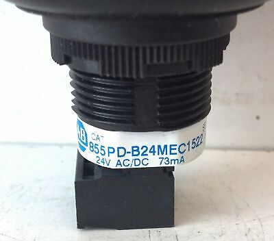 Allen-Bradley 855PD-B24MEC1522 24 V AC/DC 45 mm Amber Lens Pilot Light w/ Sound