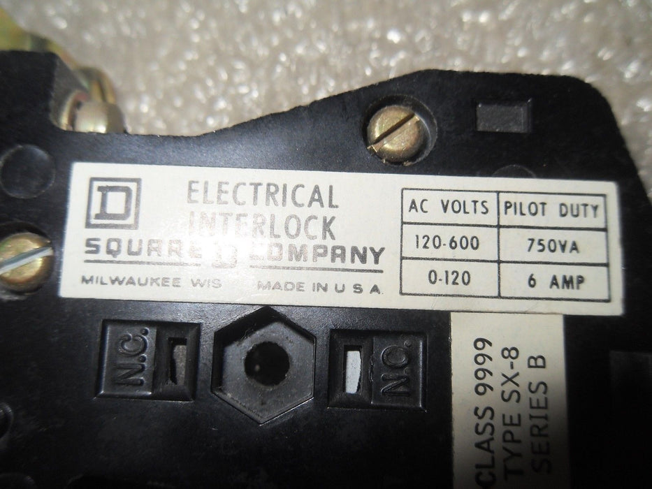 Square D 9999-SX-8 Electrical Interlock