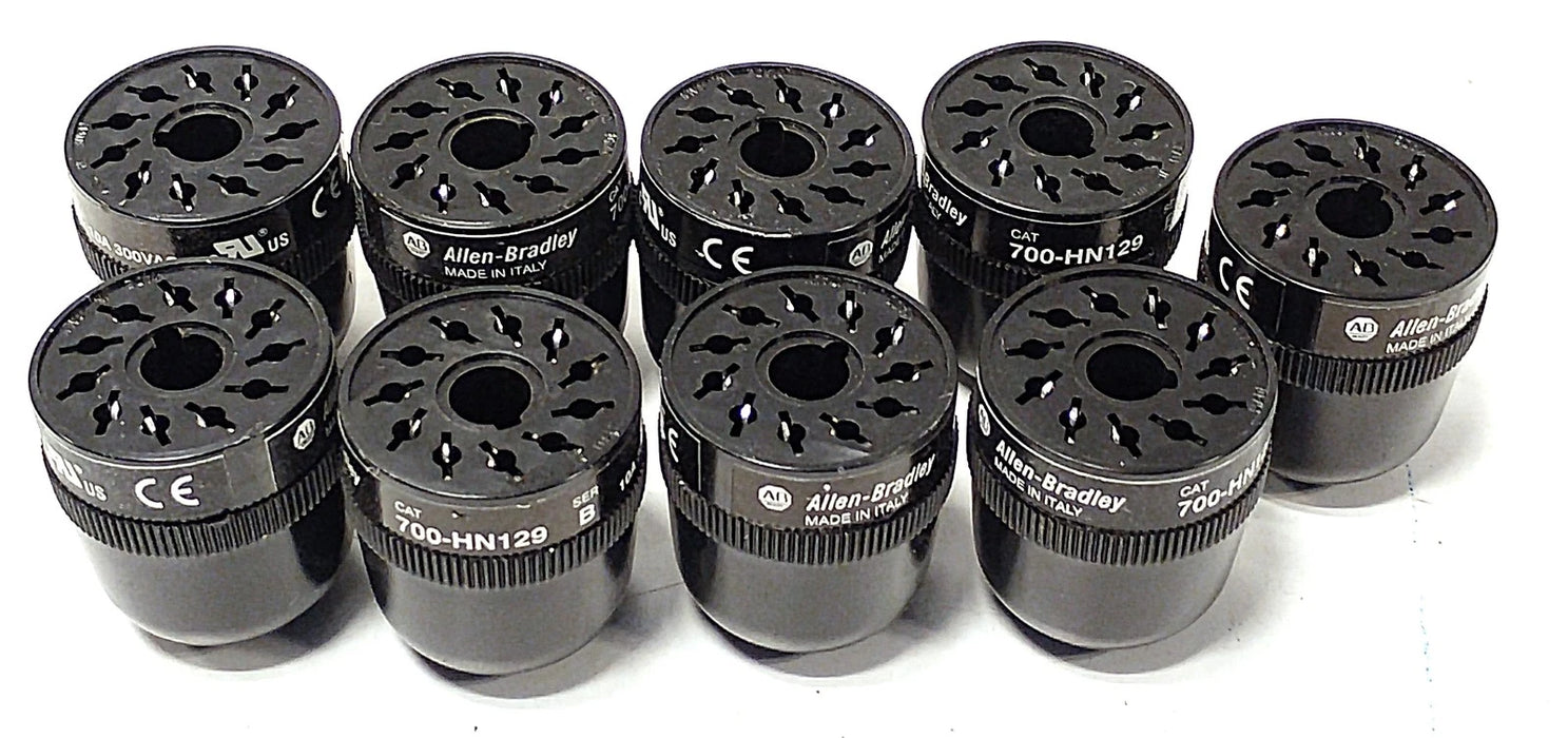 Allen-Bradley 700-HN129 11-Pin Relay Socket for 700-HR Series Relays