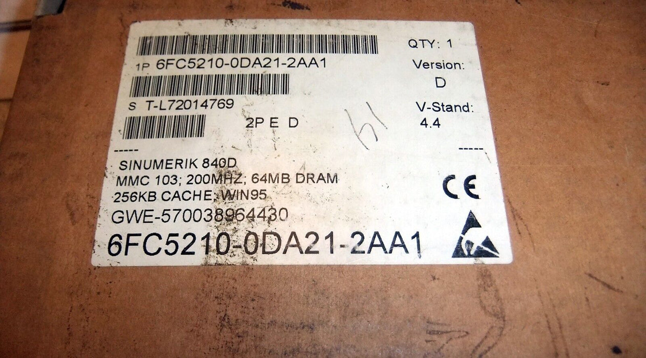 Siemens 6FC5210-0DA21-2AA1 Sinumerik Control Unit