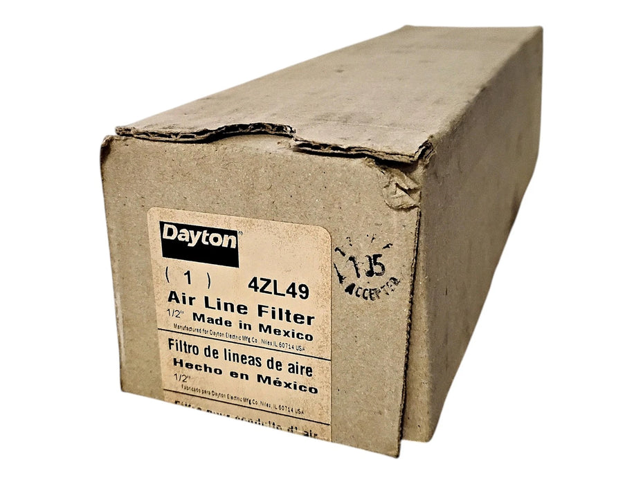 Dayton 4ZL49 1/2-in NPT 250 PSIG 17 BAR Compressed Air Filter