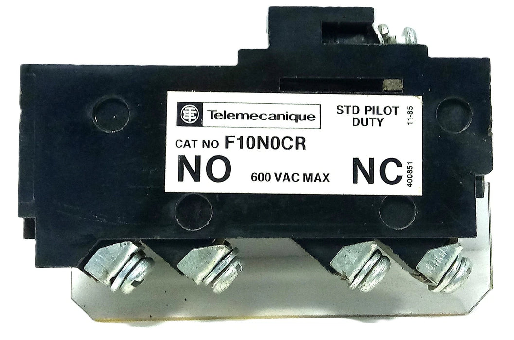 Telemecanique F10N0CR 600 V AC Auxiliary Interlock for Size 0-5 Contactors