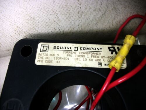 Lot of 2 Square D Current Transformers 180R-501