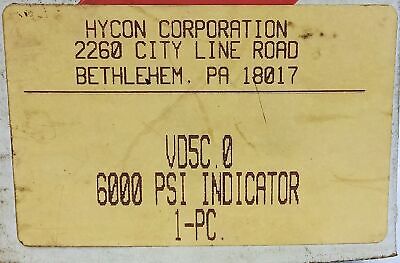 Hycon VD5C0 VD5-C.0 6000 psi Pressure Switch