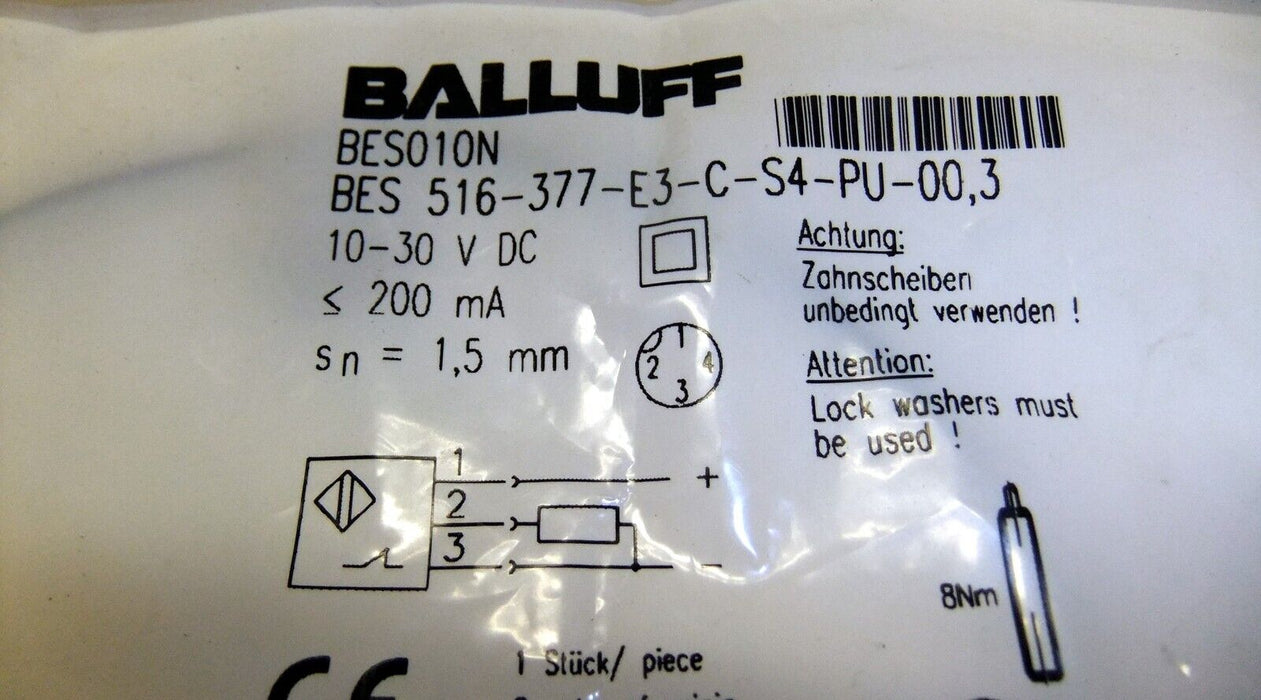 Balluff BES 516-377-E3-C-S4-PU-00,3 Proximity Switch