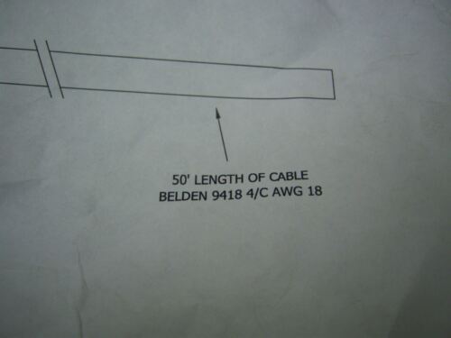 ITT Connector Belkin Cable 50" Ca3106E14Sa7S + 9418 4/C Awg 18