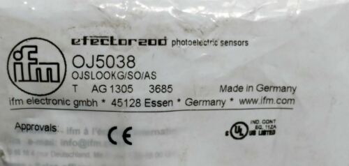 IFM EfectorOJ5038 Laser Sensor