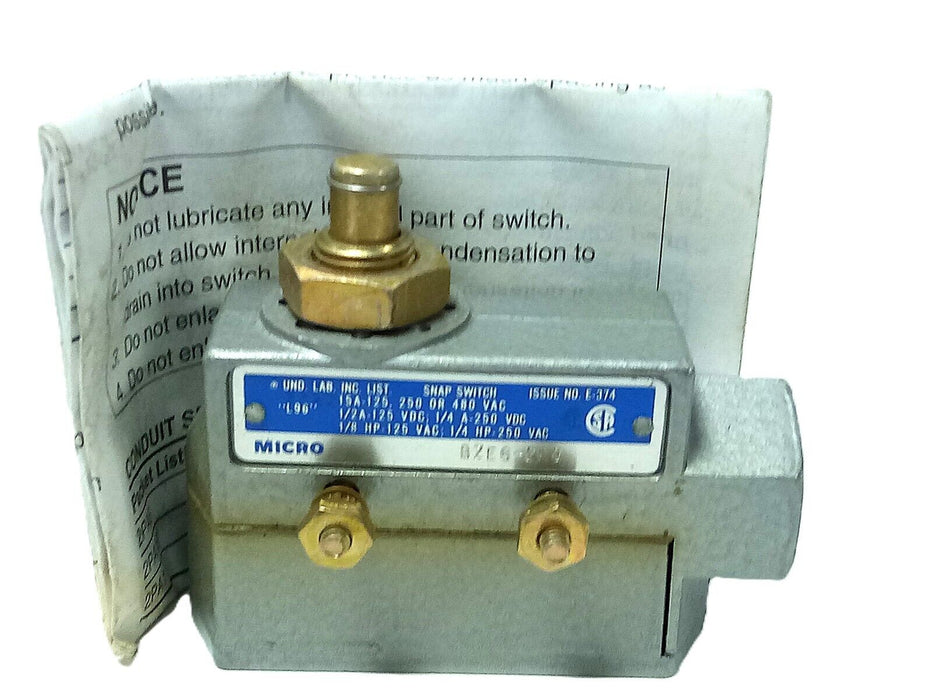 Honeywell Microswitch BZE6-2RQ Enclosed Limit Switch