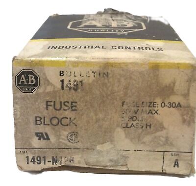 Allen-Bradley X-401978 Fuse Block Assembly 3 Pole 30 A 600 V - Qty. 2 in Box