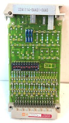 Siemens 6SN1114-0AA01-0AA0 Simodrive 611A Feed Drive Control Setting Module