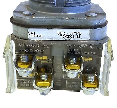 Allen-Bradley 800T-D6JB Red Jumbo Mushroom Head Momentary Pushbutton
