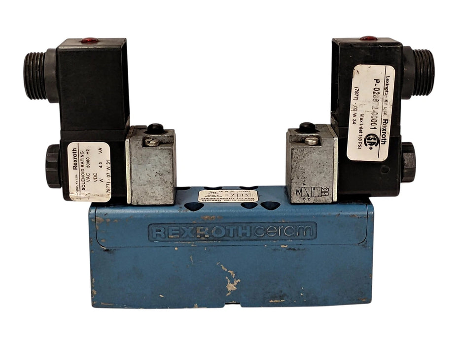 Rexroth GT-010062-0030 150 psi Pneumatic Solenoid Valve w/ 110 V AC Coil