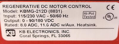 KB Electronics KBMG-212D (8831) 115/230 V AC to 0-90/180 V DC Motor Control