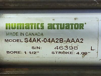 Numatics S4AK-04A2B-AAA2 Pneumatic Actuator with 4 in Stroke