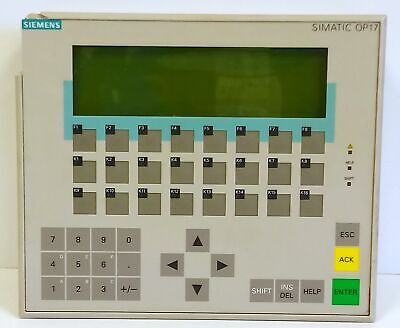 Siemens 6AV3617-1JC30-0AX1 SIMATIC OP17 DP12 Operator Interface Panel