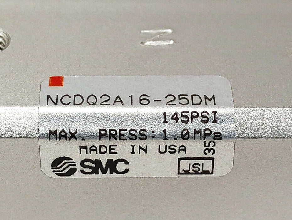 SMC NCDQ2A16-25DM 145 psi Pneumatic Compact Cylinder