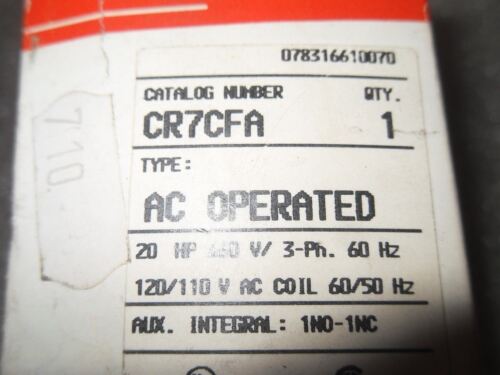 GE CR7CFA Contactor