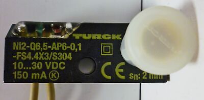 Turck NI2-Q6.5-AP6-0.1-FS4.4X3/S304 Inductive Proximity Sensor