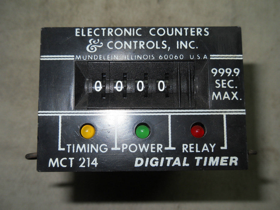 Electronic Counters & Controls MCT214 Digital Timer