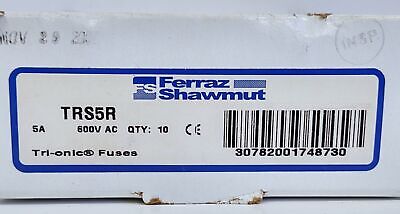 Gould TRS5R TRI-IONIC 5 A 600 V Class RK5 Current Limiting Time Delay Fuse
