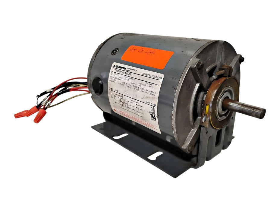 Century AO Smith H264 HM2H005 200-230/460 V 1/3 HP 1725/1425 RPM DP AC Motor