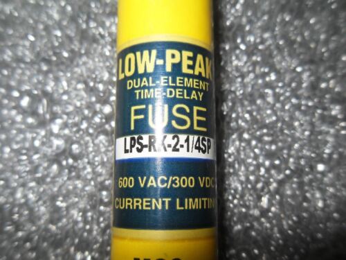 5 Bussmann Low-Peak LPS-RK-2-1/4SP 600VAC Fuses