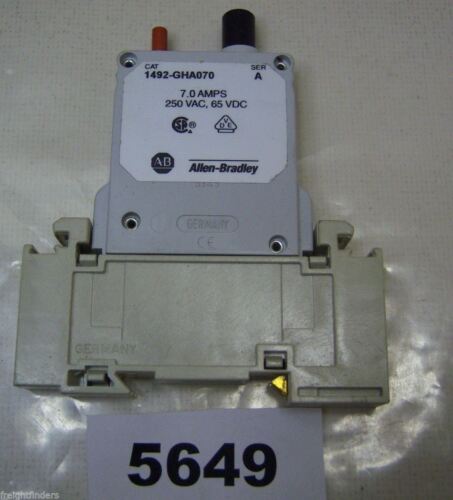 Allen-Bradley Circuit Breaker 1492-GHA070 7A 250VAC 65 VDC
