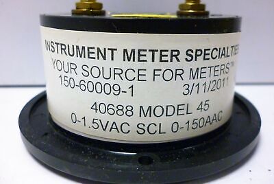 Simpson 40688 AC Amperes Panel Meter