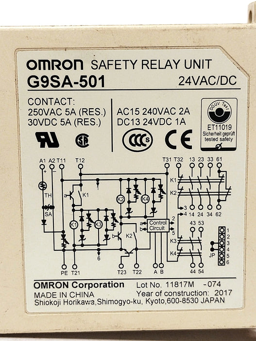 Omron G9SA-501 24AC/DC Safety Relay