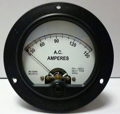 Simpson 40688 AC Amperes Panel Meter