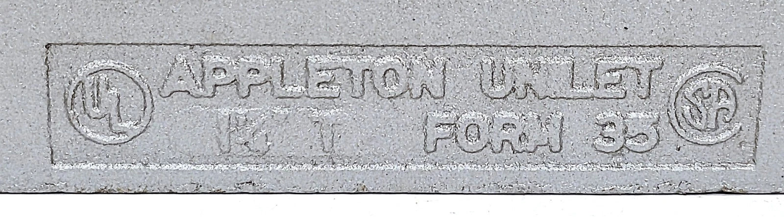 Appleton Electric T125-M 1-1/4 in Type T Metal Rigid Conduit Body