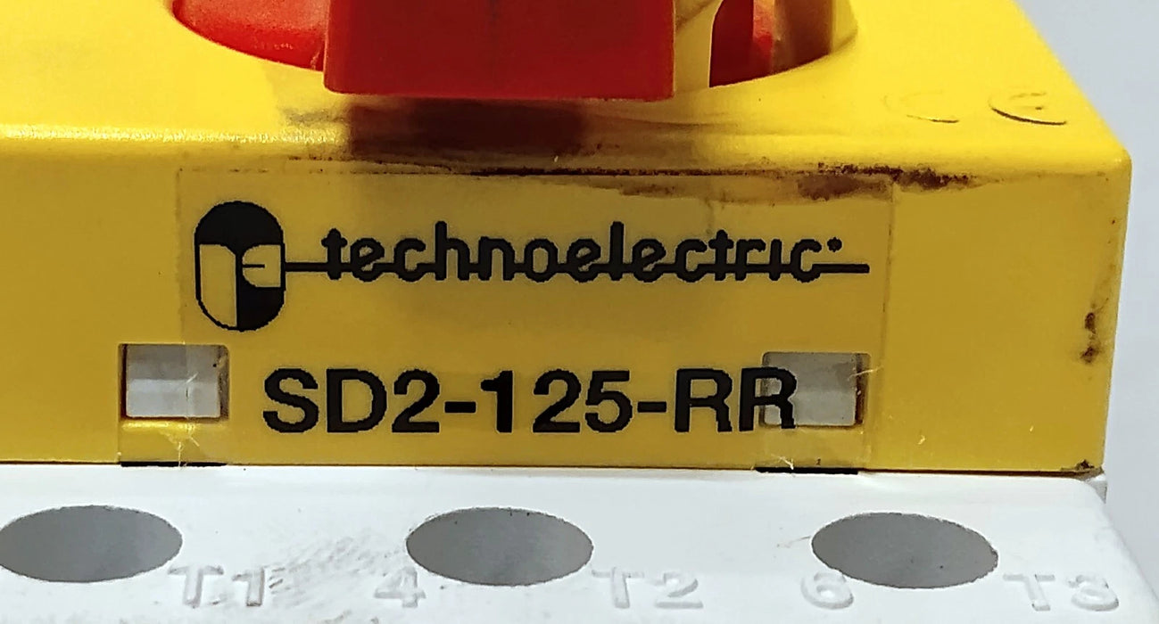 Technoelectric SDR-125-RR 600 V AC 125 A Rotary Knob Load Switch